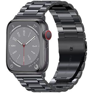 Arktis Roestvrijstalen armband, compatibel met Apple Watch & Apple Watch Ultra reservearmband (vouwgesp) [met schakelverkorter] (roestvrij staal), Roestvrij staal
