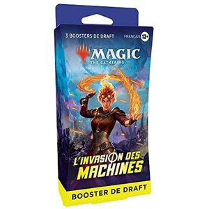 Magic The Gathering Draft-Booster Pack ""L'Invasion des Machine"", 3 stuks