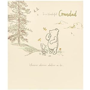 Disney verjaardagskaart voor grootvader – Winnie The Pooh verjaardagskaart voor grootvader – schattige verjaardagskaart voor hem