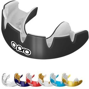 Opro Mondbescherming voor tandarts met revolutionaire kooi - ultiem comfort, bescherming en pasvorm - voor rugby, boksen, MMA, hockey, zwart