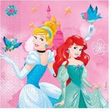 Procos - Disney Princess Live Your Story FSC papieren servetten (33 x 33 cm, dubbel zeil), 20 stuks Folat 33 x 33 cm-20, meerkleurig, 93849P