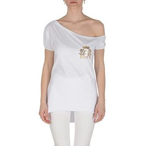 19V69 ITALIA Lac White T-shirt, wit, medium (9 stuks) dames, wit, M, Wit.