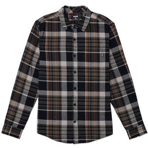 Hurley Portland Organic Flannel LS Overhemd voor heren, Cargo