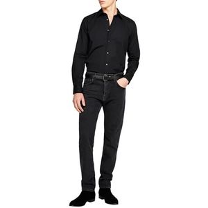 Sisley Men's 5CNX5QL19 T-shirt Noir 100 Taille 34, Noir 100, 36