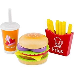 New Classic Toys Fast Food Set, 10594, meerkleurig