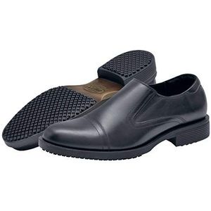 Shoes for Crews 1202-09-44/9,5/10/5 STATESMAN, stijlvolle antislip leren herenschoenen, maat 44, zwart