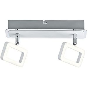 Paulmann LED plafondlamp zonder lamp 2x4.5W mat/chroom 230V 666.39 LED plafondlamp zonder lamp 10x28x13,1cm 6639