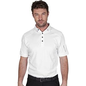 Island Green Golf poloshirt voor heren, Wit.