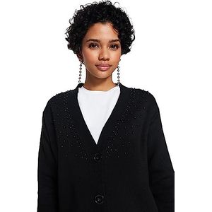 Trendyol Cardigan - Zwart - Regular Fit Sweater Dames (1 stuk), zwart.