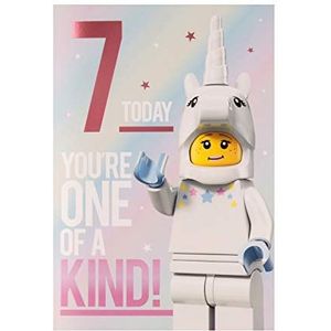 Hallmark Verjaardagskaart voor 7e verjaardag, motief: LEGO vijg