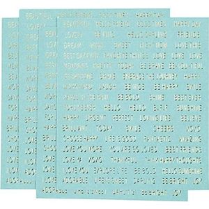 Stickers, vel 10 x 11,5 cm, turquoise, 4 stuks