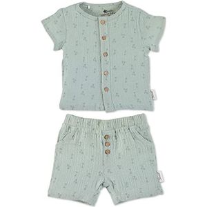 Sterntaler Set hemd + shorts Palm, middelgroen, 9 maanden, uniseks, baby, middelgroen, 9 maanden, Medium Groen