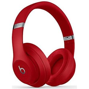 Beats Studio3 draadloze over-ear hoofdtelefoon met ruisonderdrukking, Apple W1-chip voor hoofdtelefoon en oortelefoon, Bluetooth klasse 1, actieve ruisonderdrukking, 22 uur luistertijd, rood