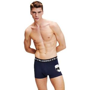 KARL LAGERFELD Ikonik 2.0 Trunk Set (3 stuks) boxershorts voor heren (3 stuks), Marinewit/iconisch Aop