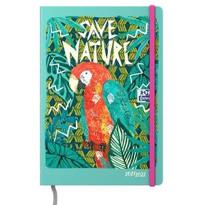 Oxford Jungle schoolagenda, september 2021 – september 2022, dagkalender, 352 pagina's, formaat 12 x 18 cm, zachte omslag, motief Save Nature