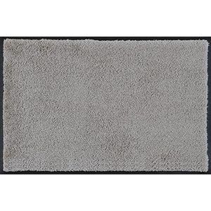 wash+dry Cool Grey voetmat, polyamide, grijs, 50 x 75 cm