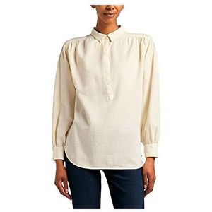 Lee Pintucked relaxed blouse voor dames, ECRU
