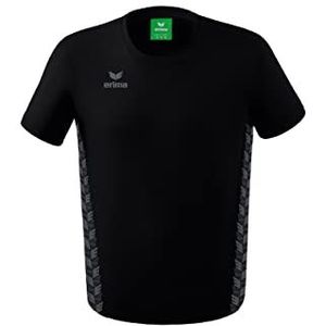 Erima Essential Team Sport T-shirt voor heren, Zwart/leisteen grijs