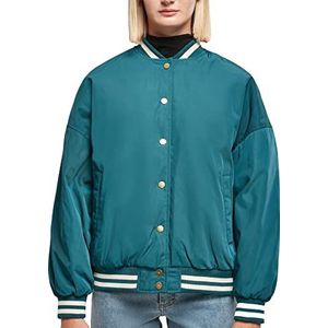 Urban Classics - Oversized Recycled College jacket - XS - Groen