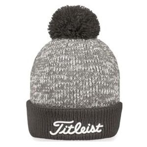 Titleist Pom Pom Muts, uniseks, grijs/wit, grijs/wit, één maat, Grijs/Wit