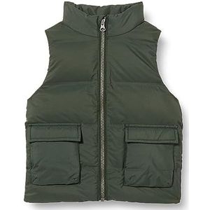 NAME IT Nkmmellow Puffer Vest Tb buffervest voor jongens, Donkergroen