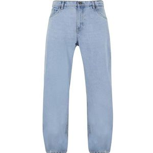 Urban Classics Pantalon en jean zippé pour homme Heavy Ounce - Coupe droite, New Light Blue Washed, 34
