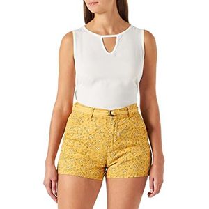 Springfield Damesshorts, bedrukt, all-over motief, wit, 36, Wit.