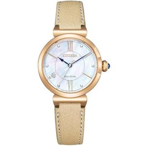 Citizen Watch EM1073-18D, beige, riem, Beige, riem