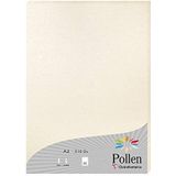 Clairefontaine 24386C – etui met 25 vellen – formaat A4 (21 x 29,7 cm) – 210 g/m² – kleur: ivoorkleurig, uitnodigingspapier, gebeurtenissen en bijbehorende – pollen-serie – premium papier glad