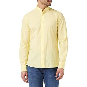 Hackett London Mussola P Teint GMT Overhemd voor heren, citroenboom, XL, Citroengras