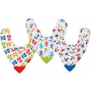 Nuby id4290 Bandana Slabbetje met massageband (willekeurige kleur)