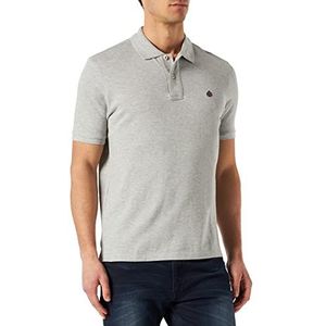 Springfield Manga Corta Basic Poloshirt voor heren, korte mouwen, medio grijs