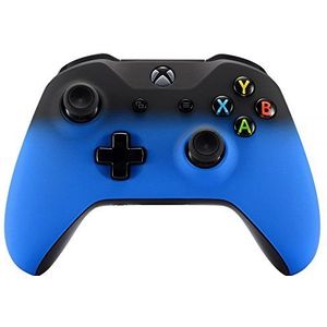 eXtremeRate Vervangende voorafdekking voor Xbox One S/X Controller, gekleurde voorkant voor Xbox One S/X controller (model 1708), kleurverloop, blauw