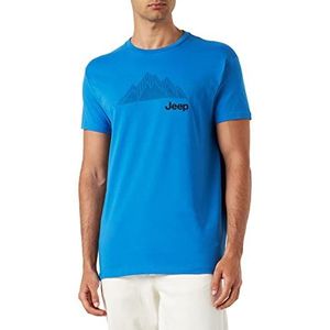Jeep T-Shirt Homme, Pacific Blue/Black, XL