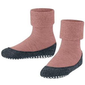 FALKE Uniseks kinderen Cosyshoe pantoffels sokken antislip noppen op de zool betere grip dikke warme ademende klimaatregeling geurremmende wol 1 paar, Wild Rose 8803