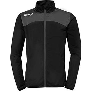 Kempa Emotion 2.0 Poly Jacket Sweatshirt voor heren, zwart/antraciet