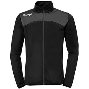 Kempa Emotion 2.0 Poly Jacket Sweatshirt voor heren, zwart/antraciet