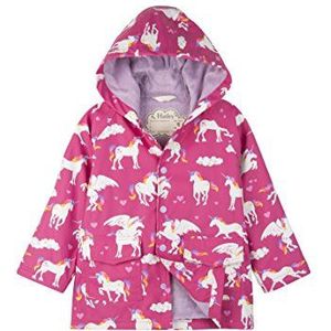 Hatley Printed Raincoats Regenjas voor meisjes, Roze (regenboog eenhoorns).