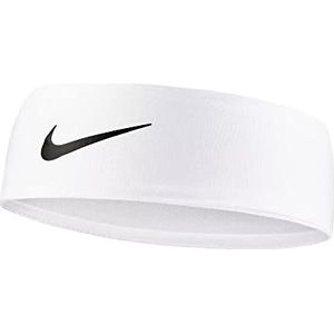 Nike Fury Headband 3.0 Dri-Fit Tennis Sport Running Ruitenwisserhoofdband (Wit - Zwart)