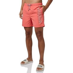 Jack & Jones Fiji Zwemshorts voor heren met dubbel logo, Roze