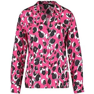 Taifun 460420-11210 Damesblouse, Heet roze met patroon