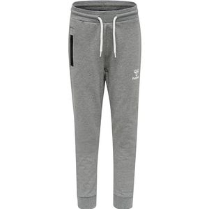 hummel Hmlon Pants Uniseks kinderbroek, grijs.