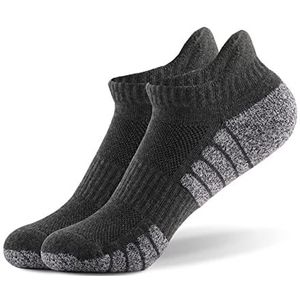 Clotth Chaussettes de course unisexes, gris foncé, X-Large taille courte