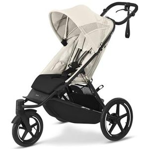 CYBEX AVI SPIN kinderwagen, vanaf de geboorte tot ca. 4 jaar, max. 111 cm en 22 kg, stadsbuggy, offroad-kinderwagen en joggen, schelpbeige