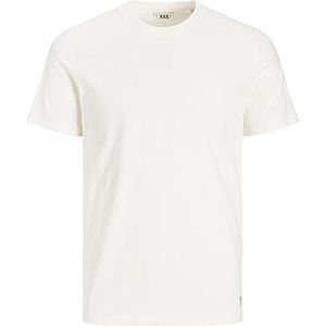 JACK & JONES T-shirt Rdddan pour homme S/S Crew Neck, Egret, S