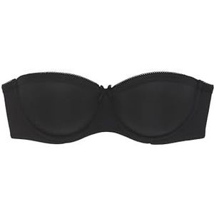 s.Oliver Soutien-gorge basique pour femme avec bretelles amovibles en noir, Noir, 100C