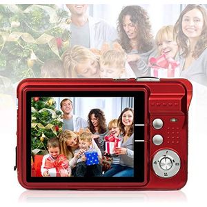 1080HD digitale camera 2,7 inch 18 MP digitale mini-camera met 8x digitale zoom cadeau compacte camera voor kinderen, volwassenen, beginnende studenten (rood)