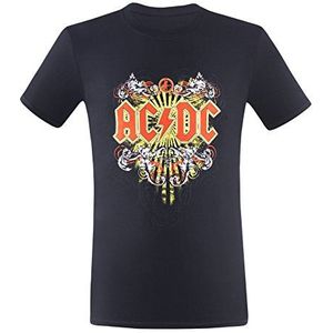 Générique AC/DC tattoo heren t-shirt, zwart.