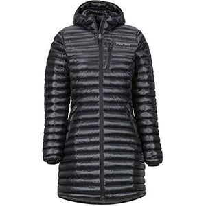 Marmot Wms L Avant Veerless Hoody voor dames, winterjas, ultralicht geïsoleerde outdoorjas, warm, waterdicht, winddicht, zwart.