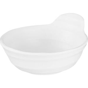 APS Schaal Ø 11,5 cm, H: 4 cm, melamine, wit, steenlook